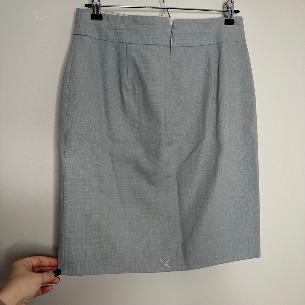 J. Crew‎ Women's Deadstock Gray Pencil Skirt 4 Business Casual Work Career NWT - Picture 2 of 6